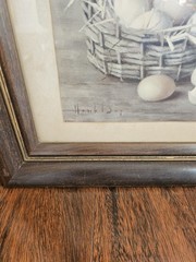 Vintage MidCentury Hidden In-Wall Cabinet-Framed Henk Bos Dutch…
