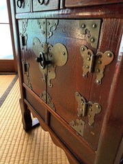 antique Japanese apothacary chest of drawers / cabinet