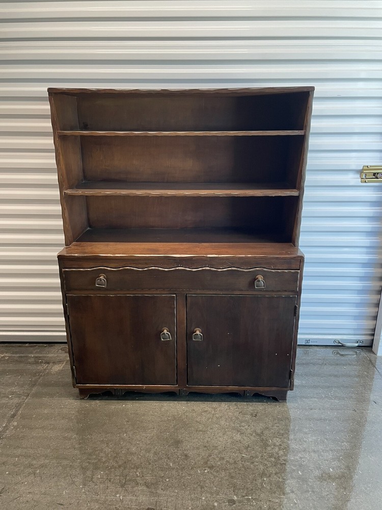 Vintage 1930s Signed Monterey Hutch