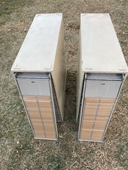 TWO – Vintage Victor Kardex Visible Index Card Flat File Cabinet, 19 Drawer