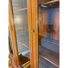 Morganton Mahogany Serpentine Breakfront Hutch 1940’s