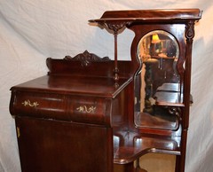 Antique Victorian Mahogany Sheet Music Cabinet