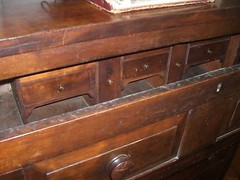 Mahogany Butler Desk Antique Dresser Chest American1880