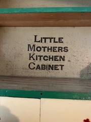 Vintage Little Mothers Wood Toy Kitchen Hutch Cupboard Cabinet 12” x 10.75”
