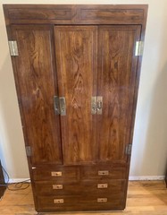 Henredon Scene One Campaign Collection Entertainment cabinet Armoire Wardrobe