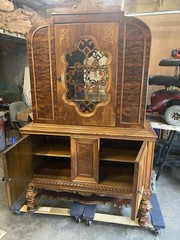 1800’s Tiger Maple Hutch Rare Good Condition Antique Retro