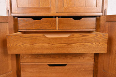 Stickley Mission Oak Arts & Crafts Media Armoire Cabinet