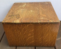 Vintage 4 Drawer Wooden Card Catalog File Cabinet Library Bureau Sole Makers