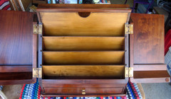 Vintage BRANDT Company Mahagony Desktop Letter Cabinet. EUC