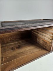 Antique Wood Filing Cabinet Apothecary Style Industrial Storage Organizer Rustic