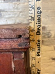 Antique Vtg Late 19th Century 1890s Primitive 2 Door 24″ Tall Wooden Cabinet