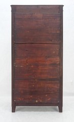 Fine Carved Mahogany Claw Feet Glass Shelved Bookcase Display Cabinet Stunning