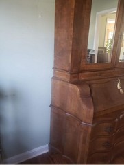 Italian Venetian Trumeau Desk Bureau Cabinet Secretaire 20th Century