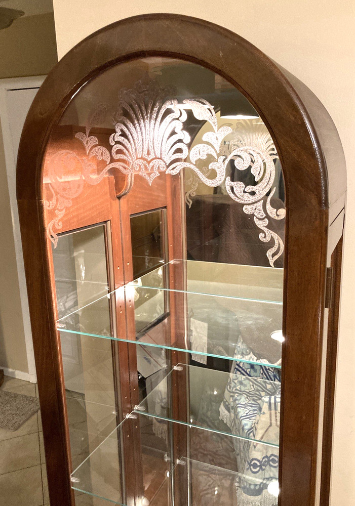 *Local Only* Vintage PHILIP REINISCH Curio Cabinet 72″ x 18″ Bright BEAUTIFUL!