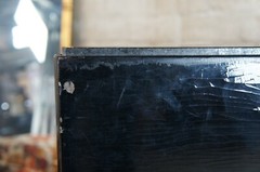 Modern Black Marble Corner TV Console Cabinet Bookshelf Boomerang Display 44″