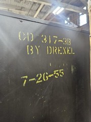 Drexel 1955 black laquer breakfront asian china cabinet