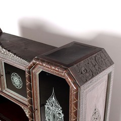 Antique Living Room Cabinet Ethnic Rino Galbiati XX Century Original