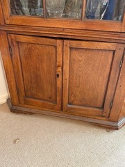 Antique Federal Corner Cupboard Cabinet