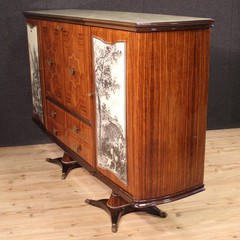 Italian bar cabinet sideboard modern design Fratelli Rigamonti Desio Milan 900