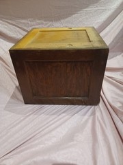 ANTIQUE U.S.P.O DEPT CARD CATALOG INDEX FILE 6 DRAWER CABINET. TIGER OAK