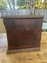 rare antique 1800’s National Cabinet file letter cabinet Wood box 2 Drawers