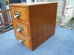 Stunning Antique Shannon Oak Cabinet – 3 Drawers with Original Shannon Inserts