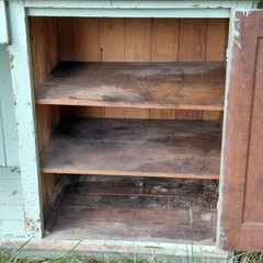 Antique Primitive Dry Sink Cabinet Farmhouse Cupboard Workbench 47.75″ Wide