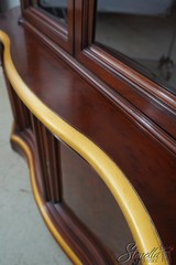 65943EC: KARGES French Louis XV Gold Gilt Trim China Cabinet