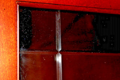 Contemporary Mahogany-Stained Empire Style Illuminated Display Cabinet Unit Pair