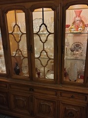 Thomasville Vintage Lighted China Display Hutch