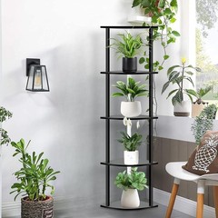 5 Tiers LED Corner Shelf ,65″ Stand Floor Lamps for 11.81 x 15.55 x 65 inches