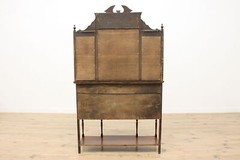 Art Nouveau Antique Carved Mahogany Etagere Display or Bar #51867