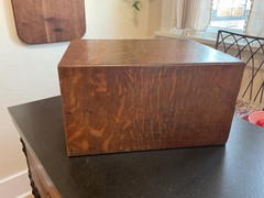 Antique Globe Quarter Sawn Oak Card Catalog Desktop