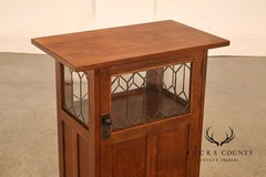 Stickley Mission Collection Roycroft Oak Chafing Cabinet