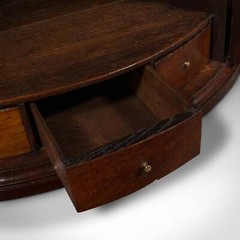 Antique Bow Front Corner Cabinet, English, Wall Cupboard, Georgian, Circa 1770