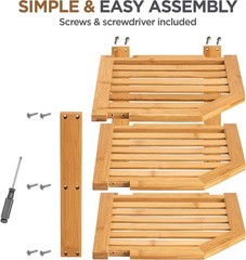 Cabinet Organizer 9.5 inches tall x 10 deep x 10 wide, Bamboo