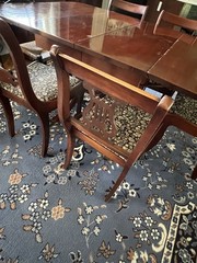 Duncan Phyfe China Cabinet, Table And Chairs