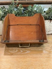 Antique Wood Globe / Macey Single File Drawer Rare Find