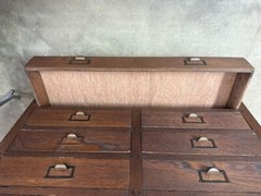 Industrial Wooden Cabinet Vintage Wooden flat file Cabinet.