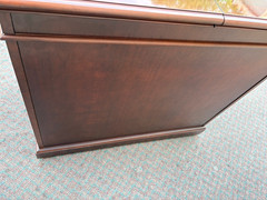67768 Drexel Mid-Century Modern Mahogany Bar Cabinet with Greek Key Design
