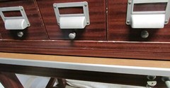 ART METAL Jamestown NY Mid-Century Modern 15-Drawer Library Card Catalog Cabinet