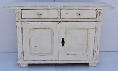 Antique Painted Pine Water Cupboard