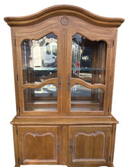 67124 French Country ETHAN ALLEN China Cabinet Curio