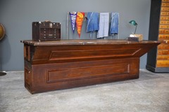 Antique store counter wood bar kitchen island countertop industrial vintage
