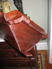 Antique Rare Early American Miniature Mahogany Salesman Sample Corner Cabinet