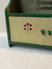 Vintage Little Mothers Wood Toy Kitchen Hutch Cupboard Cabinet 12” x 10.75”