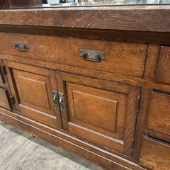Old Original 1920s Arts And Crafts Built-In