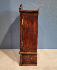 Tole Painted Wooden Tabletop Cabinet with 1 Drawer Cottagecore