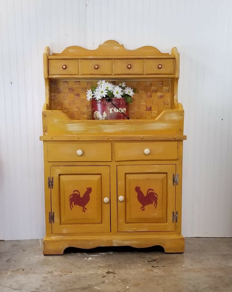 Rustic Farmhouse Vintage Highback Dry Sink