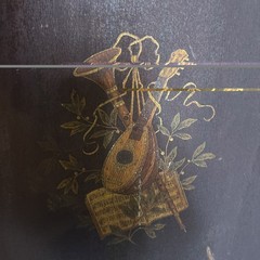 Antique Mahogany Music Cabinet